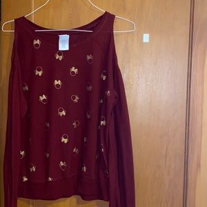 Disney Mickey Mouse Shoulder-less Shirt!